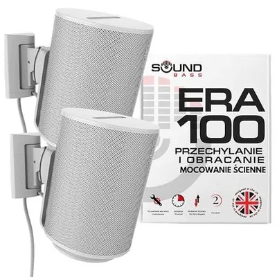 Zdjęcie produktu dla Uchwyt ścienny do głośnika sonos ERA100 regulowany obrót pochylenie 2 szt