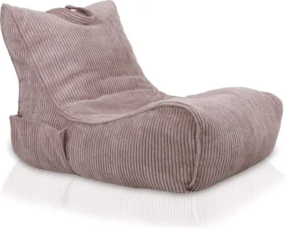 Obrázok produktu pre Ecopuf Fuzzy, Kreslo Chaise Longue, Sedací Vak Bean Bag 60x80, Pudrová ružová Sz61