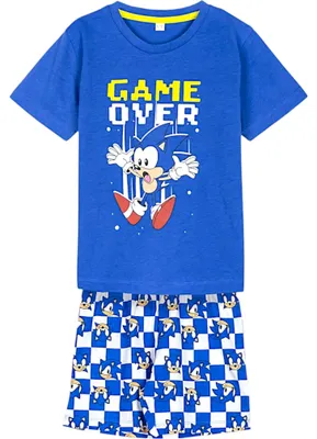 Produktbild von Schlafanzug kurz Sonic The Hedgehog Blau 110 cm