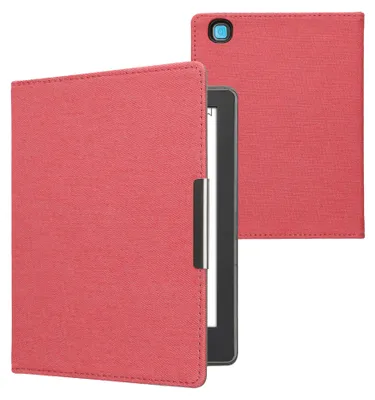 Produktbild von kwmobile Klapphülle kompatibel mit Kobo Aura H2O Edition 2 - Schutzhülle e-Reader - Hülle eReader - Rot