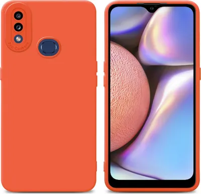 Produktbild von Cadorabo Hülle für Samsung Galaxy A10s / M01s Schutz Hülle in Orange TPU Silikon Etui Case Handyhülle