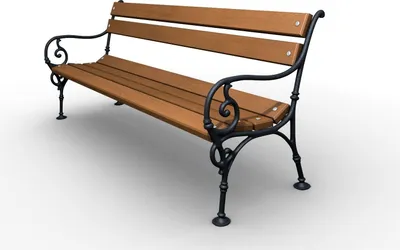 Produktbild von Parkbank Gartenbank 01090 160cm Gusseisen montiert