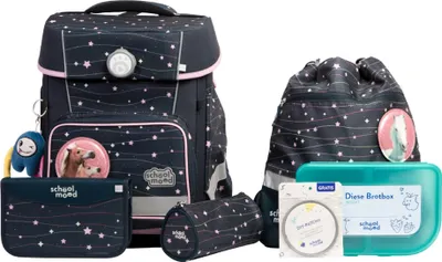 Immagine prodotto di School Mood Champion Maxx Pro Ella (pony), set di zaini scolastici da 7 pezzi