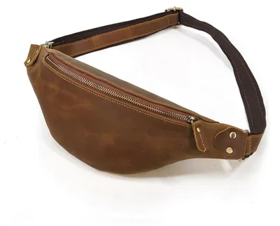 Zdjęcie produktu dla Skórzana torba męska na ramię – retro, casual, w jasnobrązowym kolorze