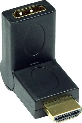 Produktbild von Adapter HDMI 19pol Stecker/Buchse, abwinkelbar, Good Connections®