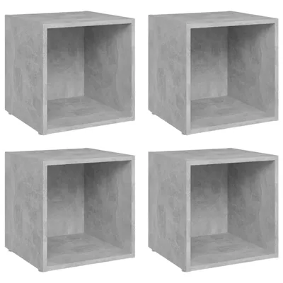 Produktbild von TV-Schränke 4 Stk. Betongrau 37x35x37 cm Holzwerkstoff
