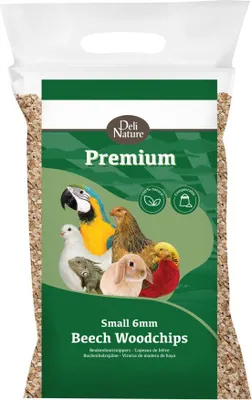 Produktbild von Buchenholzspäne 6 mm fein 5kg Deli nature