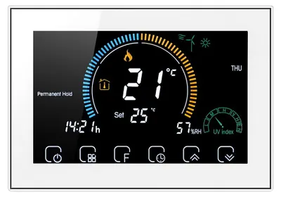 WLAN-Thermostat für Gasboiler, programmierbar, weiß, Sprachsteuerung