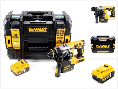 Produktbild von DeWalt DCH 273 NT Akku Kombihammer 18V 2,1J SDS-Plus Brushless + 1x Akku 5,0Ah + TSTAK - ohne Ladegerät