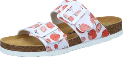 Produktbild von Dr. Brinkmann Damen Pantolette Print Naturformfußbett Zweiriemer Kork 700742, Größe:38 EU, Farbe:Rot