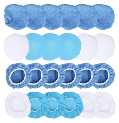 Productafbeelding van Polijst Bonnet Set voor Auto's en Motoren, 24 Stuks
