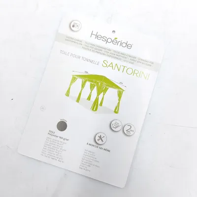 Produktbild von Hespéride - Laubenplane Santorini Schiefer 4x3m aus Polyester