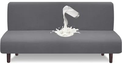 Obrázek produktu pro Voděodolný potah na pohovku, vhodný pro rozkládací pohovku bez područek, světle šedý, rozměry 180-230 cm