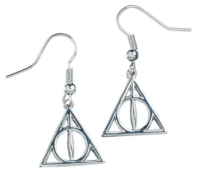 Produktbild von Harry Potter Tropfenohrringe aus Sterlingsilber "Die Heiligtümer des Todes