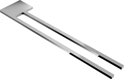 Produktbild von Handtuchhalter Slim mit zwei Stangen für Waschtisch, Chrom, Aluminium