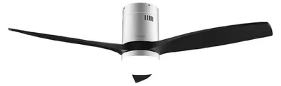 Produktbild von Cecotec EnergySilence Aero 5600 Aqua Deckenventilator mit Licht Silber Schwarz 20 W 40 W