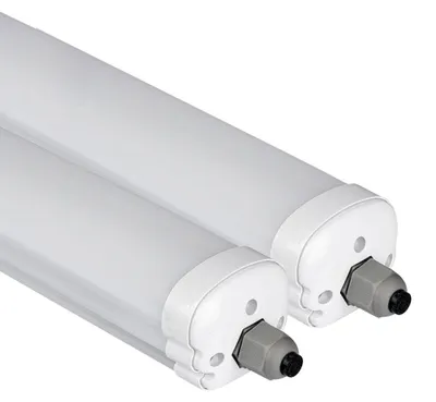 Produktbild von 2x LED Wannenleuchten, 4320 Lumen, Kaltweiß, L 120 cm, VT-1249