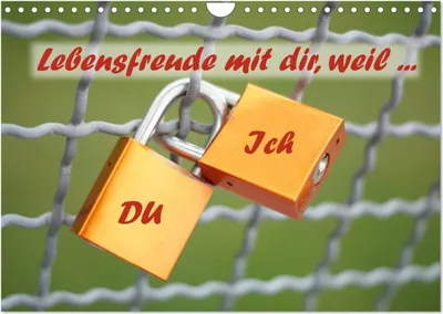 Produktbild von Du und Ich - Lebensfreude mit dir, weil ... (Wandkalender 2025 DIN A4 quer), CALVENDO Monatskalender