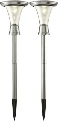 Produktbild von Best Season Solar Beleuchtung, Turin, silber, 13.5x47x13.5 cm