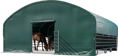 Obrázek produktu pro Pastevní přístřešek 8x8 m PVC plachta 2300N - do země