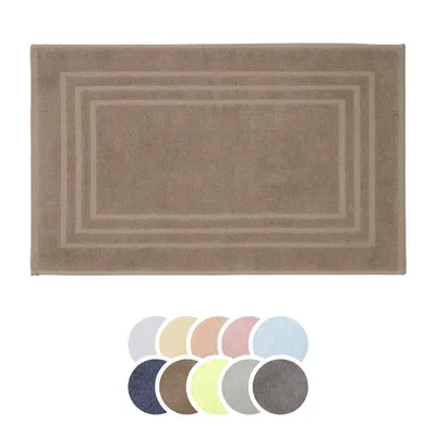 Produktbild von liebling Badvorleger 100% Baumwolle Zero Twist, Serie Lille, 800 gr. / m², 50 x 80 cm, 60 Grad waschbar, ultra weich, saugstark, taupe