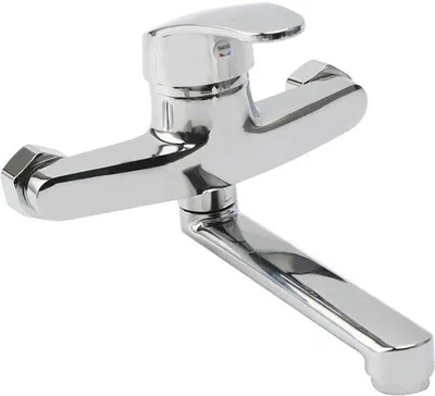 Produktbild von Wandmontage-Mengkraan 360-Gradig, Kalt- und Warmwasser-Mischer, Silber