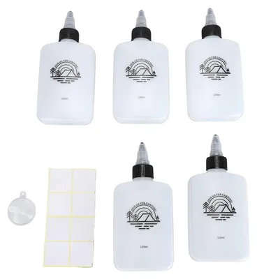 5er Set Öl-Dispenserflaschen, 120 ml, auslaufsicher, mit Drehverschluss