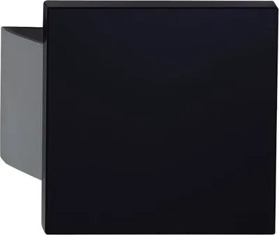 Produktbild von KWS Plattengriff SARAH 150x150x10 mm Alu silber eloxiert/schwarz beschichtet