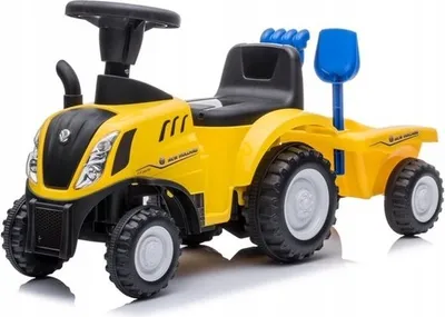 Produktbild von COIL Kindertraktor, New Holland Traktor, Traktor mit Anhänger, Schiebefahrt für Kinder, ab 12 Monaten, Gelb