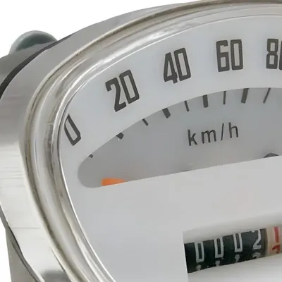 Obrázok produktu pre Tachometer weiß, max 120km/h für Vespa Rally 180, Rally 200, Sprint, PV125