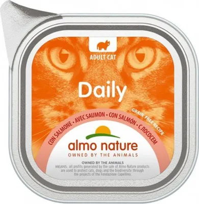Image de Almo Nature Katze DAILY - Lachs - 100gx32 Schale