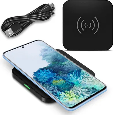 Produktbild von Für QI Wireless Schnell Ladegerät für Samsung Galaxy S20 Ultra Kabellos Ladestation