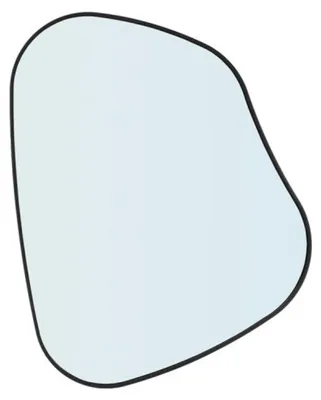 Produktbild von Giftdecor Spiegel Aura - schwarz - 66 x 53 cm - abstrakte Form - Wandspiegel