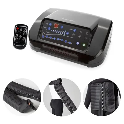 Produktbild von DinamicaMed PRO Classic 8.0 Pressotherapie – Professionelles Lymphdrainagegerät mit 6 Massageprogrammen Beinmanschetten, Bauchgurt und Armmanschette