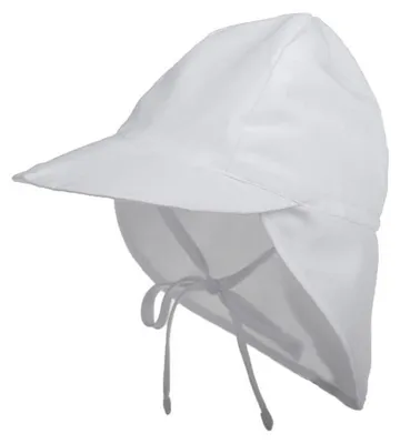 Produktbild von Sonnenhut Baby mit Nackenschutz UV Schutz Sommer Kinderhut 48-54 Weiß