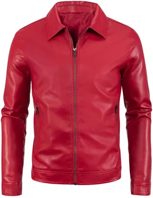 Productafbeelding van Currero Leren Jas Heren Rood M