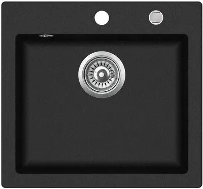 Produktbild von Rein Schwarz LINDBERGH® Granit Spüle "COL44" Einbauspüle Küchenspüle Spülbecken
