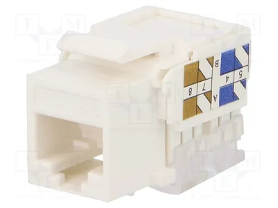 Produktbild von 1x Buchse Kat: 5e RJ45 eschirmt,Trapez PIN: 8 System: 8p8c   NK4006 RJ-Steckver