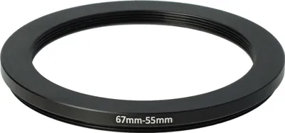 Produktbild von vhbw Step-Down-Ring Adapter 67 mm auf 55 mm für Kamera Objektiv - Filteradapter Metall