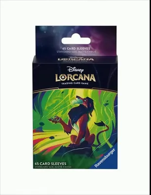 Produktbild von Disney Lorcana - Sleeves Scar - Vengeful Lion (65 Sleeves)