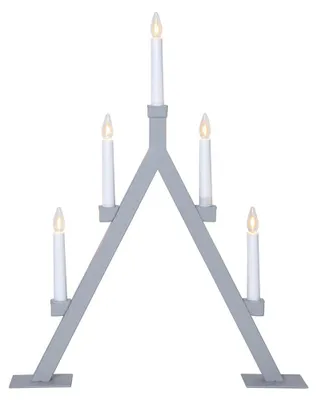 Produktbild von Star Trading 193-31, Leichte Dekorationsfigur, Grau, IP20, Weiß, 5 Glühbirne(n), E10