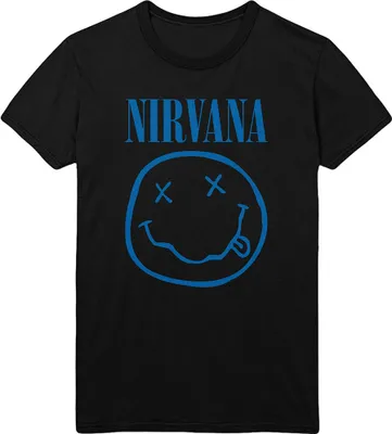 Produktbild von Nirvana Blue Happy Face Black M T-Shirt
