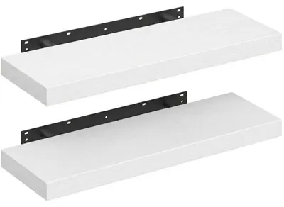Obrázek produktu pro Sada 2 nástěnných polic LWS026WE01-2, 20 x 60 x 3,8 cm, bílé
