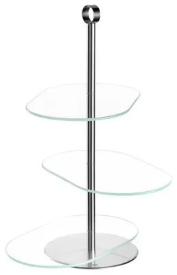 Produktbild von Leonardo - Etagere Cena Silber Asymetrisch (39cm)