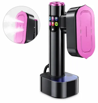 Produktbild von Mini Reise Dampfbügeleisen 1200W, tragbarer Dampfglätter mit 15 Sekunden Schnellaufheizung und 190ml Wassertank, für Hemden Kleidung und Reisen