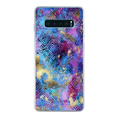 Produktbild von MuchoWow® Handyhülle Schutzhülle Hülle für Samsung Galaxy S10 Plus Marmor - Farbe - Geometrische Formen Silikon Softcase Handy Hülle - Schutzhülle