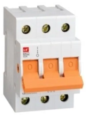 Imagen del producto de Interruptor diferencial modular, 3 polos, 63A, modelo BKD-100-6, referencia 06130063R0