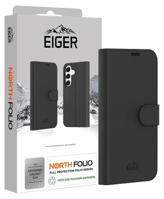 Produktbild von EIGER EGCA00541, Geldbörsenhülle, Samsung, Galaxy S24, 15,8 cm (6.2"), Schwarz