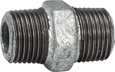 Produktbild von Riegler Doppelgewindenippel 280 AG/AG R 3/8 Temperguss schwarz feuerverz.