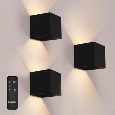 Produktbild von Ledvion 3er set Wiederaufladbare USB C Wandleuchte inkl. sensor Warmweiß